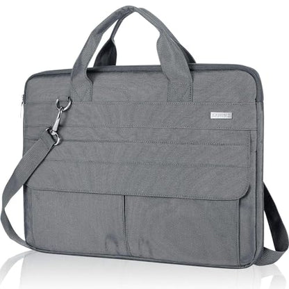 LANDICI Laptop Bag Carrying Case 15.6 Inch with Shoulder Strap, Slim Waterproof Computer Sleeve Cover Compatible with MacBook Pro 15/16, 15-16 Inch HP Acer Dell Lenovo ASUS Laptop, Grey - color: Grey, size: 14-15.6 Inch