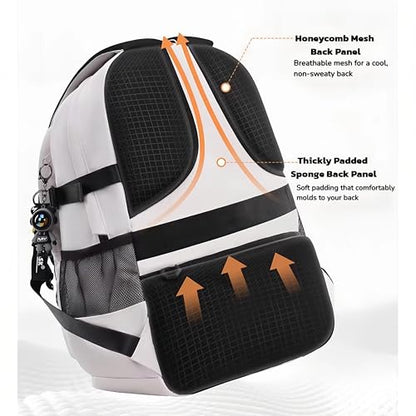 Durable Lightweight Waterproof Backpack, Travel Backpack, College School Backpack for Men and Women, Includes a Fashion Keychain, Grey | PM2275