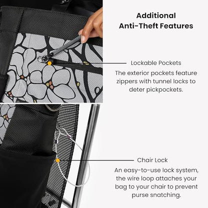 Sherpani Soleil, Anti Theft Convertible Backpack, 3 in 1 Tote, Crossbody Purse, 18L Travel Bag, Fits 13” Laptop (Sakura) - color: Sakura