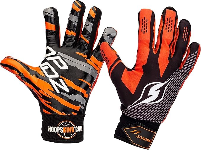HOOPSKING Hoop Handz Basketball Weighted Training Gloves (Anti-Grip), Over 3 lbs. Per Pair, More Powerful Dribbling - size: Adult Large