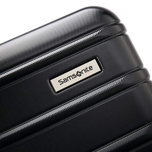 Samsonite Omni 2 Hardside 3 Piece Set - Includes Global Carry-On, Medium, & Large Checked Suitcases - 360° Dual Spinner Wheels - Integrated TSA Lock & Expansion - Amazon Exclusive - Midnight Black - color: Midnight Black, size: 3-Piece Set (Carry on/Mediu