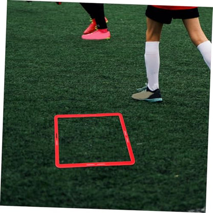 Toyvian 6pcs Portable Agility Rings for Soccer Training Multi Function Football Exercise Circles for Enhanced Flexibility and Footwork for Sports Activities