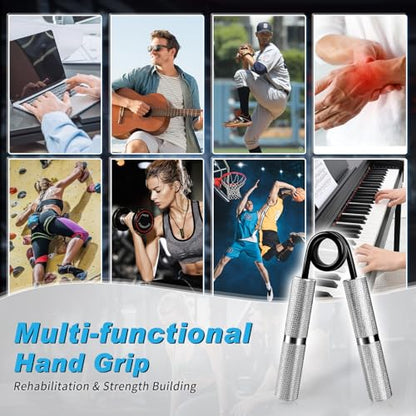 Hand Gripper Strengthener Set 50LB-300LB, Grip Strength Trainer (1/2/4/6 Pack) Forearm Strengthener for Muscle Building, Hand Sensitivity Training, Hand Rehabilitation Exercising - color: 1pcs(50lb)