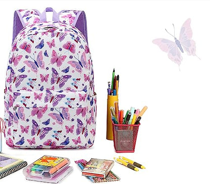 CAMTOP Preschool Backpack for Kids Girls Butterfly Toddler Backpacks Kindergarten School Bookbags(Age 3-8, Colorful Butterfly) - color: Green Butterfly28