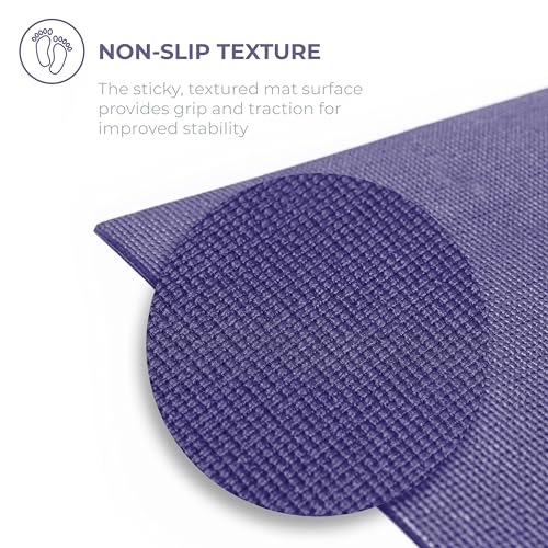 Voyage Yoga Mat, 6 Pack, 72" x 24" Professional Studio and Gym Bulk Yoga Mats, 5mm Thick, Durable, Anti-Tear, Non Slip Fitness and Exercise Mats - color: Assorted