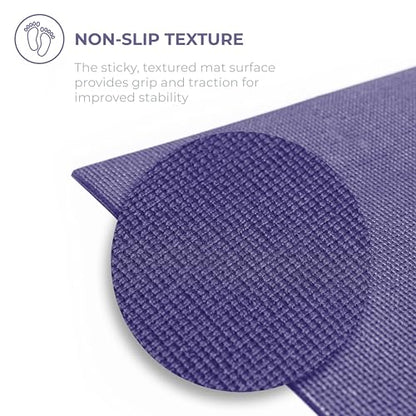 Voyage Yoga Mat, 6 Pack, 72" x 24" Professional Studio and Gym Bulk Yoga Mats, 5mm Thick, Durable, Anti-Tear, Non Slip Fitness and Exercise Mats - color: Assorted