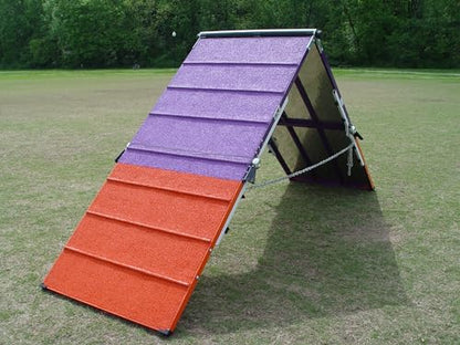 DogSport Rubber Surface Dog Agility A-Frame (7'), On-Wheel Interface is Ready, 7545RW-PU - size: 7'