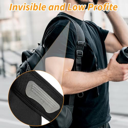 4 Pcs Shoulder Bag Straps Gripper Anti-Slip, Silicone Purse Shoulder Strap Grippers for Bags, Non-Slip Convex Dots Strap Gripper Holder for Men, Women Handbag Gummy - color: clear