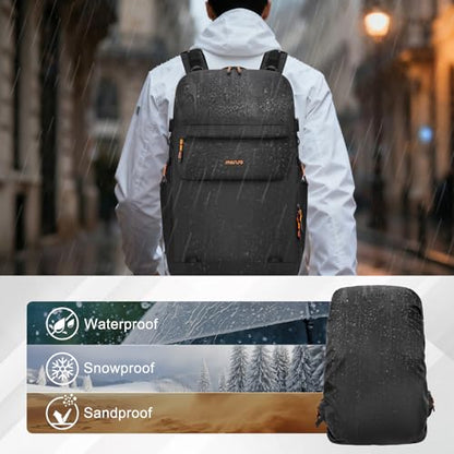 MOSISO Camera Backpack, DSLR/SLR/Mirrorless Large Camera Bag, Black