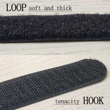 18 inch Extend Cable Strap and Adjustable Securing Strap with Buckle - 12 PCS Reusable Hook and Loop Fastening Nylon Cable Tie Wrap - size: 1 x 18 in