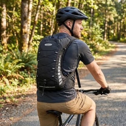 1PC Hydration Backpack Lightweight Hiking Cycling Daypack - color: Blue