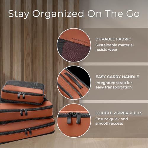 Briggs & Riley Travel Essentials Carry-On Compression Packing Cube Set - color: Canyon, size: Carry-On