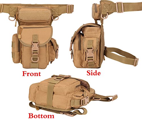 Multi-Purpose Hiking Waist Fanny Pack Running Backpack Outdoors Camping Bike Cycling Shoulder Bag - color: Black