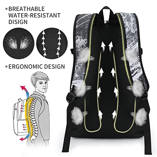 rickyh style School Backpack Travel Bag for Men & Women Lightweight College Back Pack with Laptop Compartmen - color: 04 Ink