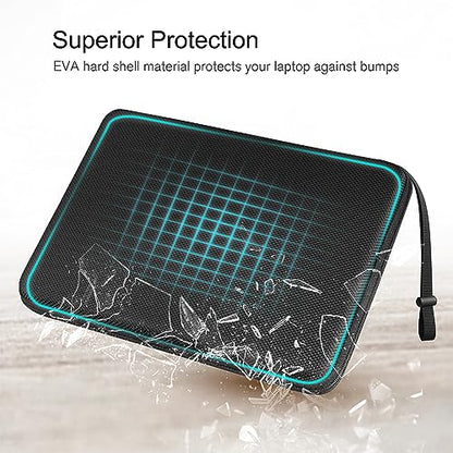 FINPAC 15.6-inch Hard Laptop Sleeve Case Compatible with 15.6 Inch Acer Aspire, Shockproof Computer Carrying Case for HP Dell Razer Samsung Laptop Chromebook, Black - color: Black, size: 15.6-inch Laptop/Chromebook
