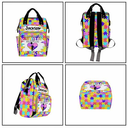 Custom Diaper Bag for Girls Personalized Diaper Bag Backpack &Insulated Water Bottle with Name Custom Monogram Baby Travel Bag Nursing Diaper Mommy Backpack with Adjustable Shoulder Straps Nappy Bag - color: Design 08