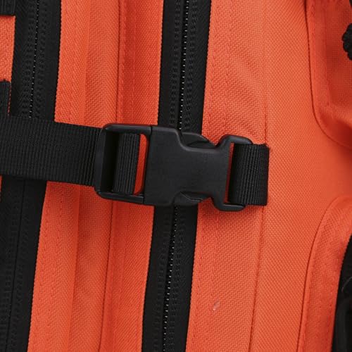 REEBOW GEAR Military Tactical Backpack for Men Large Army 3 Day Assault Pack Molle Hiking Daypack Bag (Orange-black) - color: Orange-black