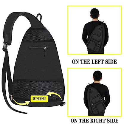 Pickleball Bag - Pickleball Bags for Women Men - Pickleball Backpack - Travel Pickleball Paddle Case, Pickle Ball Bag for Pickleball Paddle Tennis Racket, Protable Pickleball Sling Bag - color: Black style 2