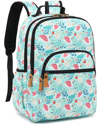 Leaper Water-resistant Cute Swan Laptop Backpack Travel Bag College Backpack Laptop Bag Satchel Water Blue - color: Water-blue-swan, size: X-Large