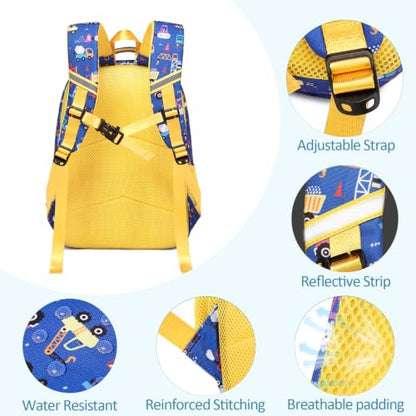 abshoo Lightweight Car Kids Backpack For School Boys Elementary Kindergarten Bookbag School Bags (Car) - color: Car