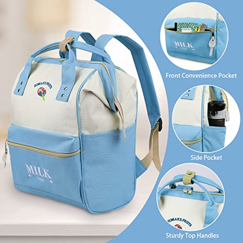 ZOMAKE 15.6 Inch Travel Laptop Backpack for Women Men - Anti Theft Water Resistant Bag Daypack - Computer Bag Business Work Cute Backpacks(Lollipop) - color: Lollipop
