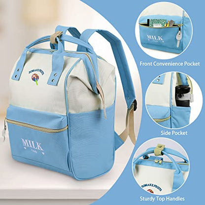 ZOMAKE 15.6 Inch Travel Laptop Backpack for Women Men - Anti Theft Water Resistant Bag Daypack - Computer Bag Business Work Cute Backpacks(Lollipop) - color: Lollipop
