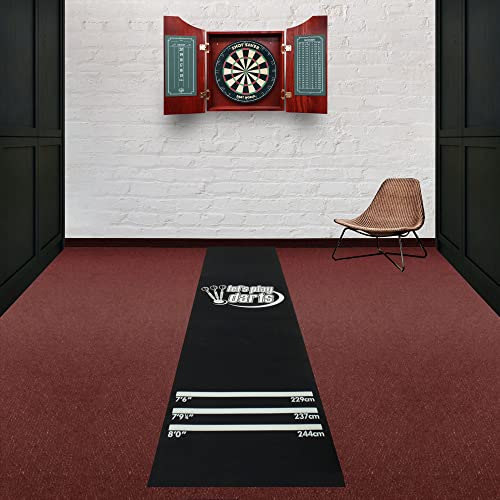 Dart World Let's Play Dart Mat 47635 - Rubber Dart Mat Protect Your Floors and Improve Your Aim