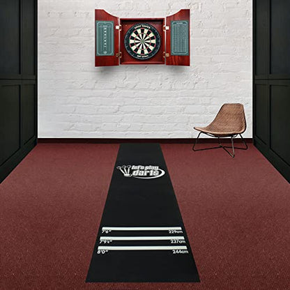 Dart World Let's Play Dart Mat 47635 - Rubber Dart Mat Protect Your Floors and Improve Your Aim