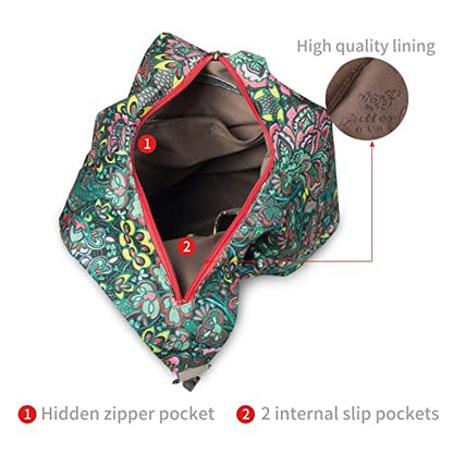 Black Butterfly Premium Backpack for Women, Bohemia Style Fashion Casual Daypack Backpack, Small Backpack Purse (03-green) - color: 03-green