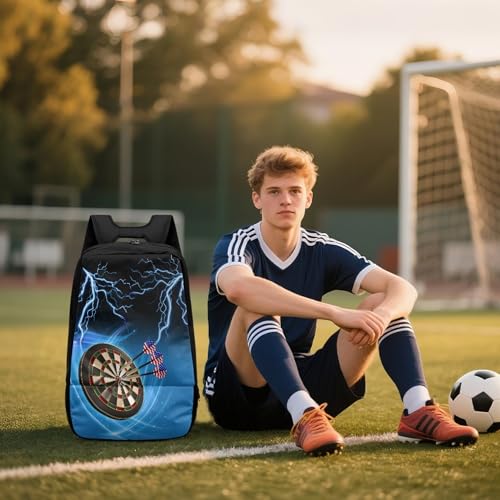 Boxing Dart Lightning Karate Baseball Sport Backpack Shoe Compartment Equipment Bags Gym Teenager Inner Pocket School Ball (Dart Lightning design) - color: Dart Lightning Design