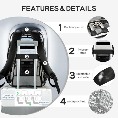 Cusangel TPU Clear backpack for Girls women,18" See Through Heavy Duty Bookbag,warehouses, school and other security check locations (Black) - color: Black-18in