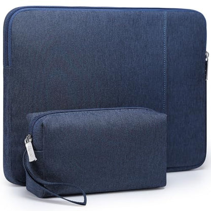 HYZUO 13 Inch Laptop Sleeve Bag Set for MacBook Air 13 M5/M4/M3/M2/M1 A3449 2026-2018, 13" MacBook Neo 2026 A3404, MacBook Pro 13 M2/M1 2026-2016, iPad Pro/Air 13, XPS 13, Surface Pro, Navy Blue - color: Navy Blue, size: 13 Inch