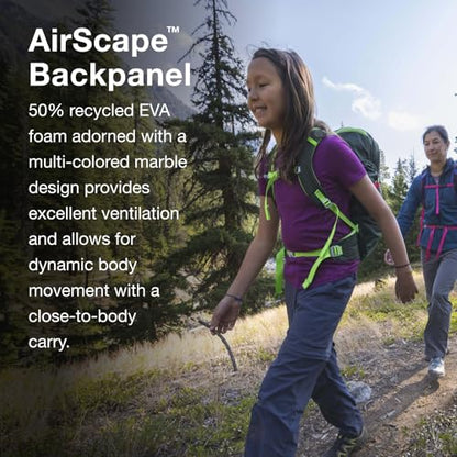 Osprey Jet 28L Kid's Hiking Backpack, Green OS - color: Green Canopy, size: 28L