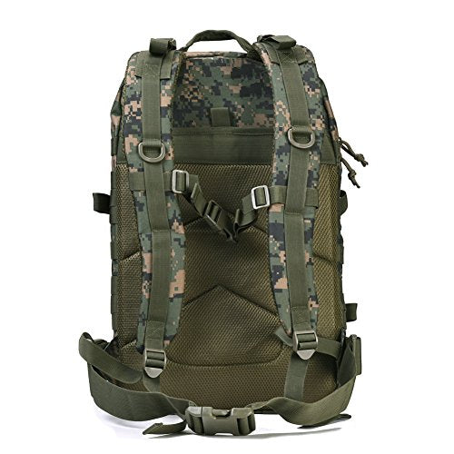 REEBOW GEAR Military Tactical Backpack Large Army 3 Day Assault Pack Molle Bag Backpacks (Woodland Camo) - color: Camo Woodland