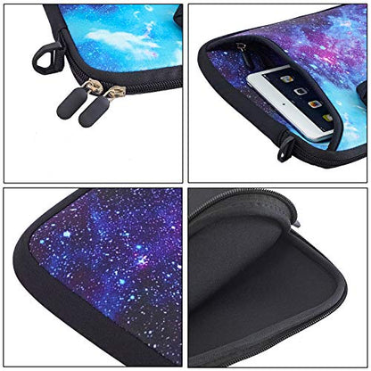 RICHEN 10 inch Messenger Bag Carring Case Sleeve with Handle Accessory Pocket Fits 7 to 10-Inch Laptops/Notebook/ebooks/Kids Tablet/Pad (7-10.2 inch, Galaxy) - color: Galaxy, size: 7-10.2 inch