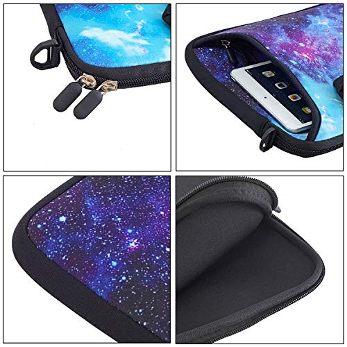 RICHEN 10 inch Messenger Bag Carring Case Sleeve with Handle Accessory Pocket Fits 7 to 10-Inch Laptops/Notebook/ebooks/Kids Tablet/Pad (7-10.2 inch, Galaxy) - color: Galaxy, size: 7-10.2 inch
