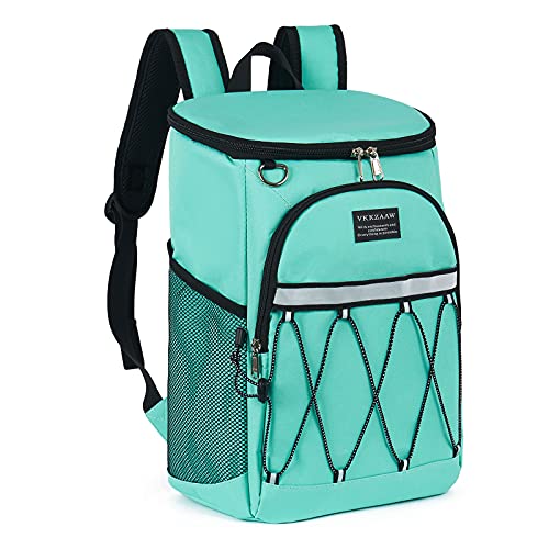 Backpack Cooler Backpack 26 Cans Insulated Leak Proof for Women Men Beach Camping Picnic Fishing Hiking Lunch Backpack Waterproof Cooler - color: Teal, size: Medium