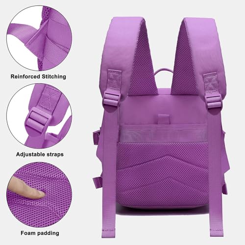 9L Mini Backpack for Men and Women, Small Backpack for Gym Hiking Travel Sports Running (Purple) - color: 9l-purple