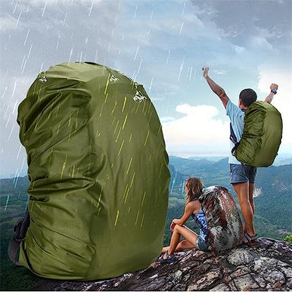 100L Backpack Rain Cover Waterproof Bag Dust Hiking Travel Camping Bags Portable Large, Green