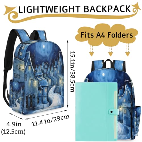 QsirBC City Texture Small Travel Backpack Casual Daypack Backpacks Lightweight Waterproof College Bookbags for Women Gift - color: City Texture