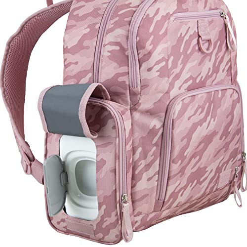 BODHI Baby Portable Diaper Changing Pad Diaper Changer Travel Bag, Changing Mat, Baby Changing Station, Infant Gift, Pink Camo - color: Pink Camo
