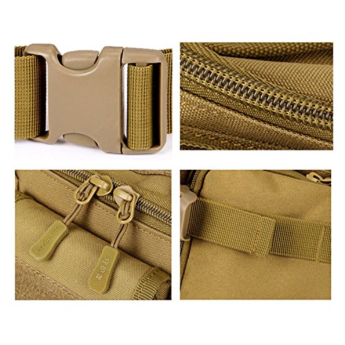 CREATOR Tactical Waist Pack Military Fanny Pack Outdoor Army Waist Bag Large Waist Pack for Daily Life Cycling Camping Hiking Hunting Fishing Black Jacinth - color: Jacinth