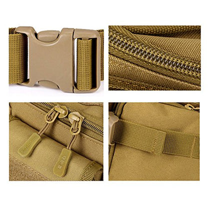 CREATOR Tactical Waist Pack Military Fanny Pack Outdoor Army Waist Bag Large Waist Pack for Daily Life Cycling Camping Hiking Hunting Fishing Black Jacinth - color: Jacinth