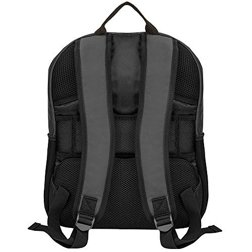 15 Inch Laptop Backpack for School College Office, Gray & Orange | Organized Compartments, Anti-Theft Back Pocket, Padded Laptop Sleeve, Breathable Straps, Water Resistant Daypack for Men Women