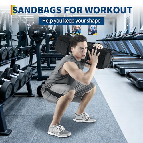 GarveeLife Workout Sandbag Unfilled - 5-200 LBS Heavy Duty Fitness Sandbag for Strength Training, Core & Full-Body Exercises | Adjustable Weight Home Gym - size: 72-125 LB