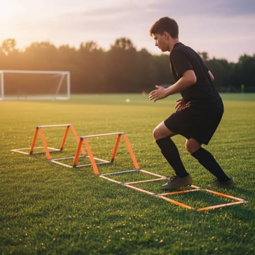Coordination Training Ladder Portable Agility Hurdle Ladder Twist Sports Gear for Speed Exercises