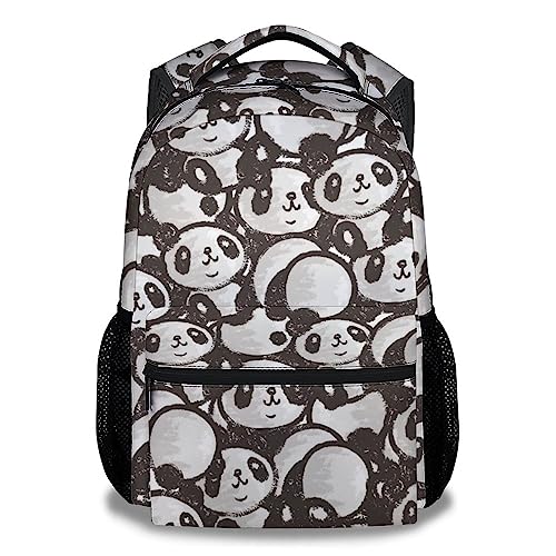 Panda Backpack for Girls Boys, 16 Inch Panda Theme Bookbag with Adjustable Straps, Durable, Lightweight, School Bag with Large Capacity - color: Panda2