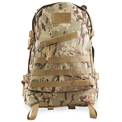 Highland Tactical Stealth Heavy Duty Tactical Backpack Backpack, CAMO - color: Camo