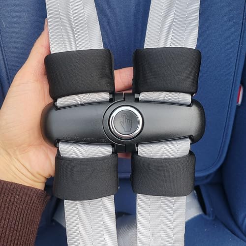 Universal Child Car Seat Chest Harness Clip Universal Safer Belt Clip Buckle Lock Stroller Chest Clip Adjustable Guard for Baby and Kids (Black Chest Buckle Set) - color: Black chest buckle set