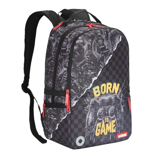 Graffiti Backpack, Designer Laptop Backpack for 15.6 Inch Work,Water Resistant Backpack Computer Bag, GameBorn - color: Gameborn